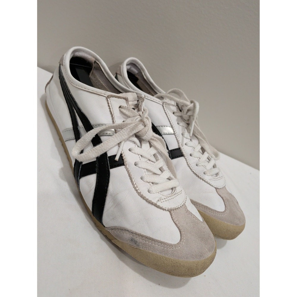 Onitsuka Tiger MEXICO 66 White Silver Black DL408-0190 Unisex Sz 8.5